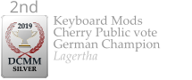 Keyboard Mods Cherry Public vote German Champion Lagertha  2019  DCMM  SILVER 2nd