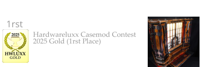 The Samurai Saga   Hardwareluxx Casemod Contest 2025 Gold (1rst Place)    2025  HWLUXX  GOLD 1rst